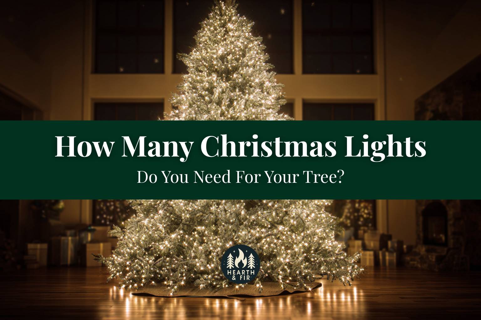 A brilliantly lit tree demonstrating how many lights for a 6ft tree are needed for a full, dazzling display.