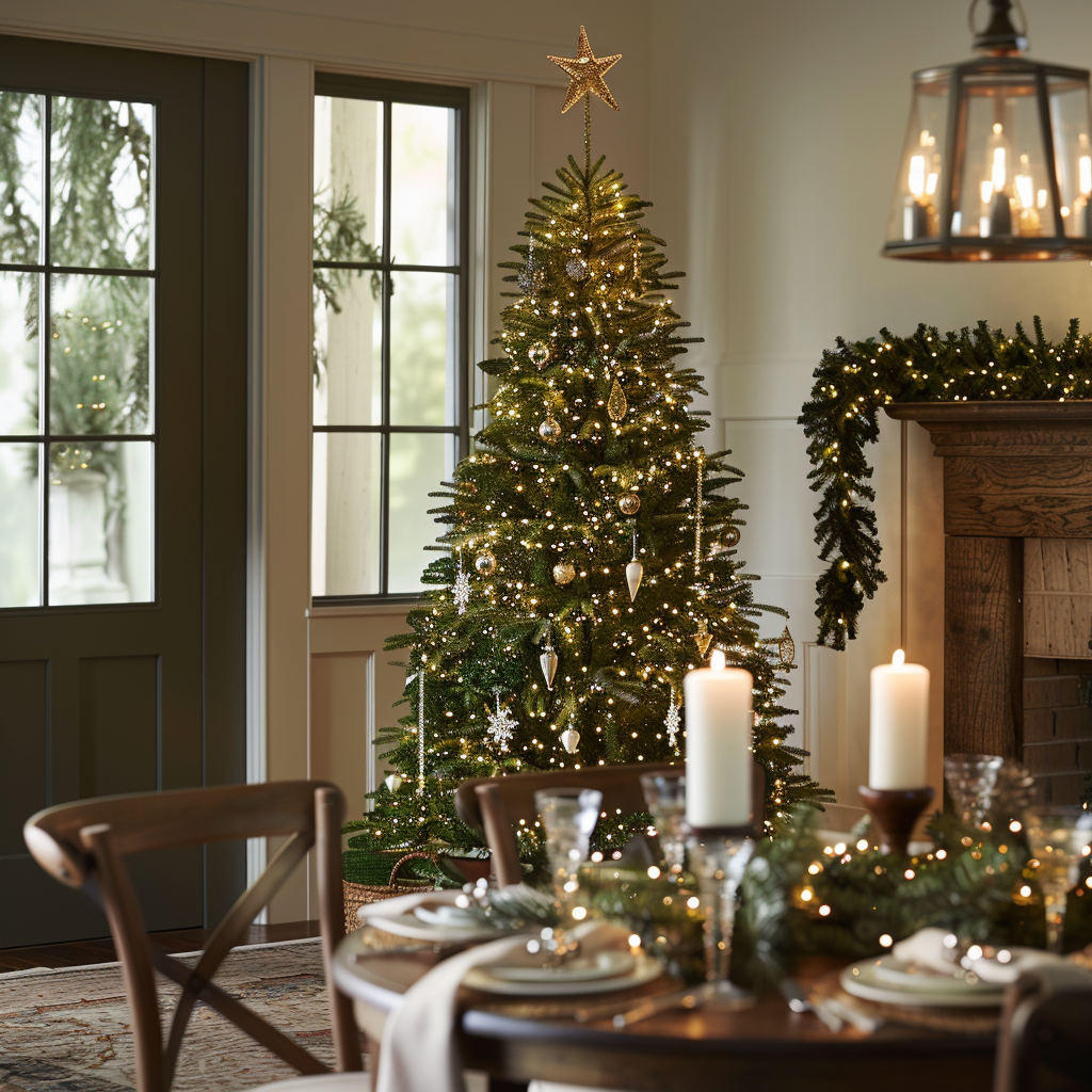 12 ft Artificial Fraser Fir Christmas Tree with LED Lights