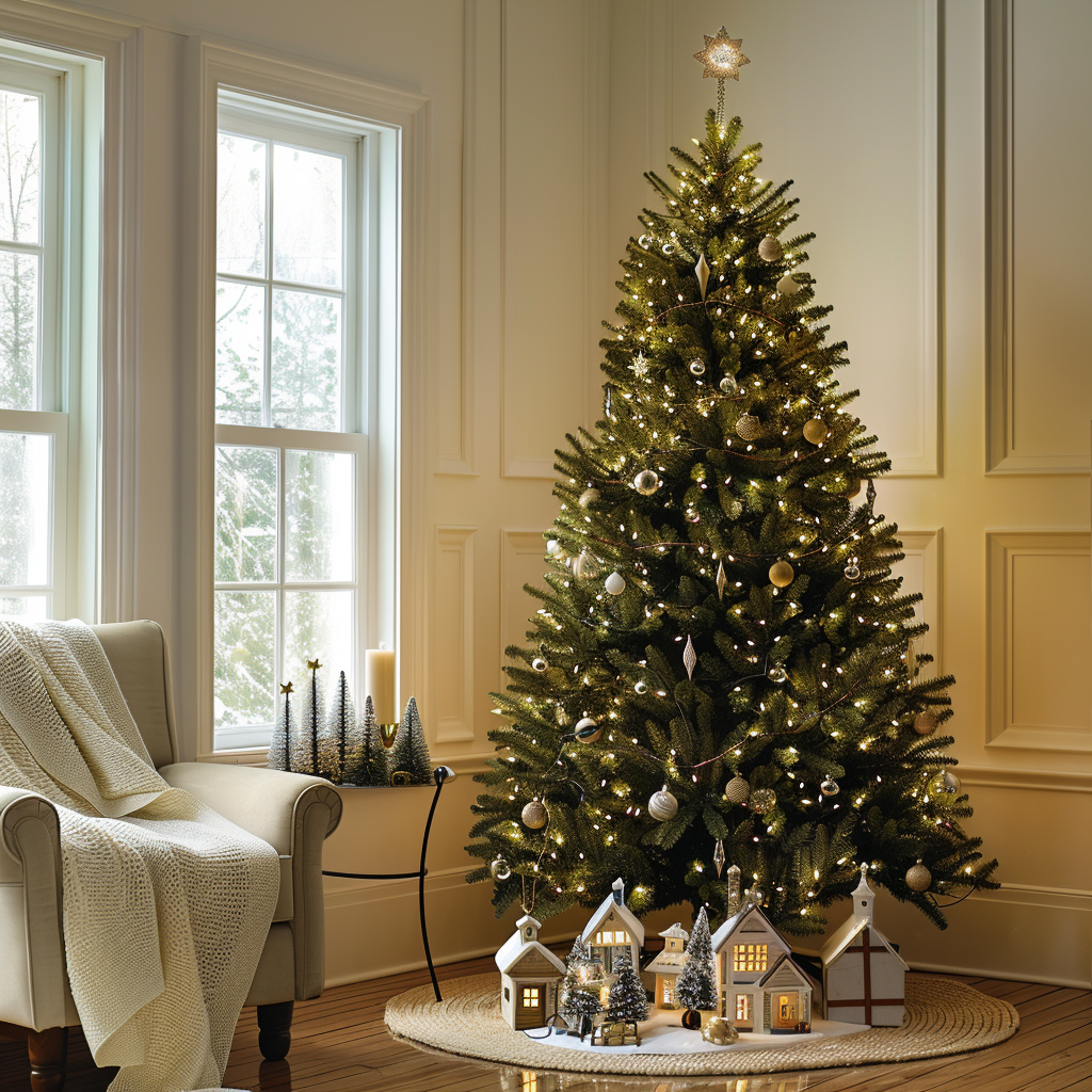 6 ft Luxury Brightpine White Spruce Christmas Tree