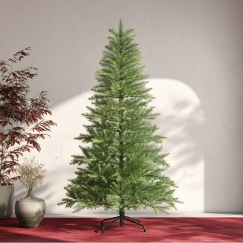 12 ft Pre-lit Minimalist Artificial Cypress Christmas Tree