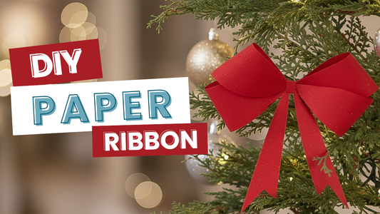 A before-and-after image showing a plain Christmas tree tip transformed with an elegant white tree topper.