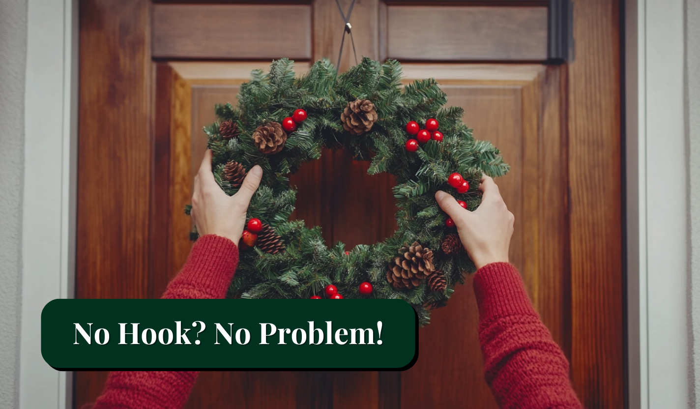 How to Hang a Wreath on a Door Without a Hook or Fuss