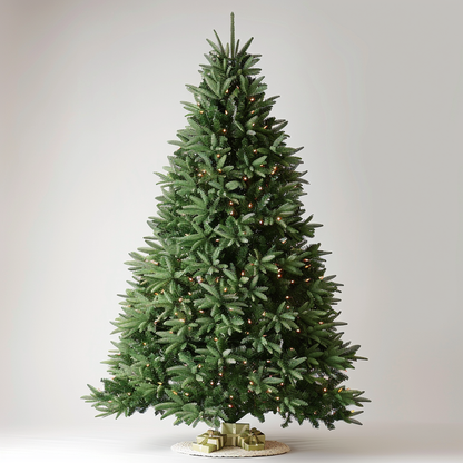 9 ft Vermont White Spruce Tree with LED Lights and Full Shape