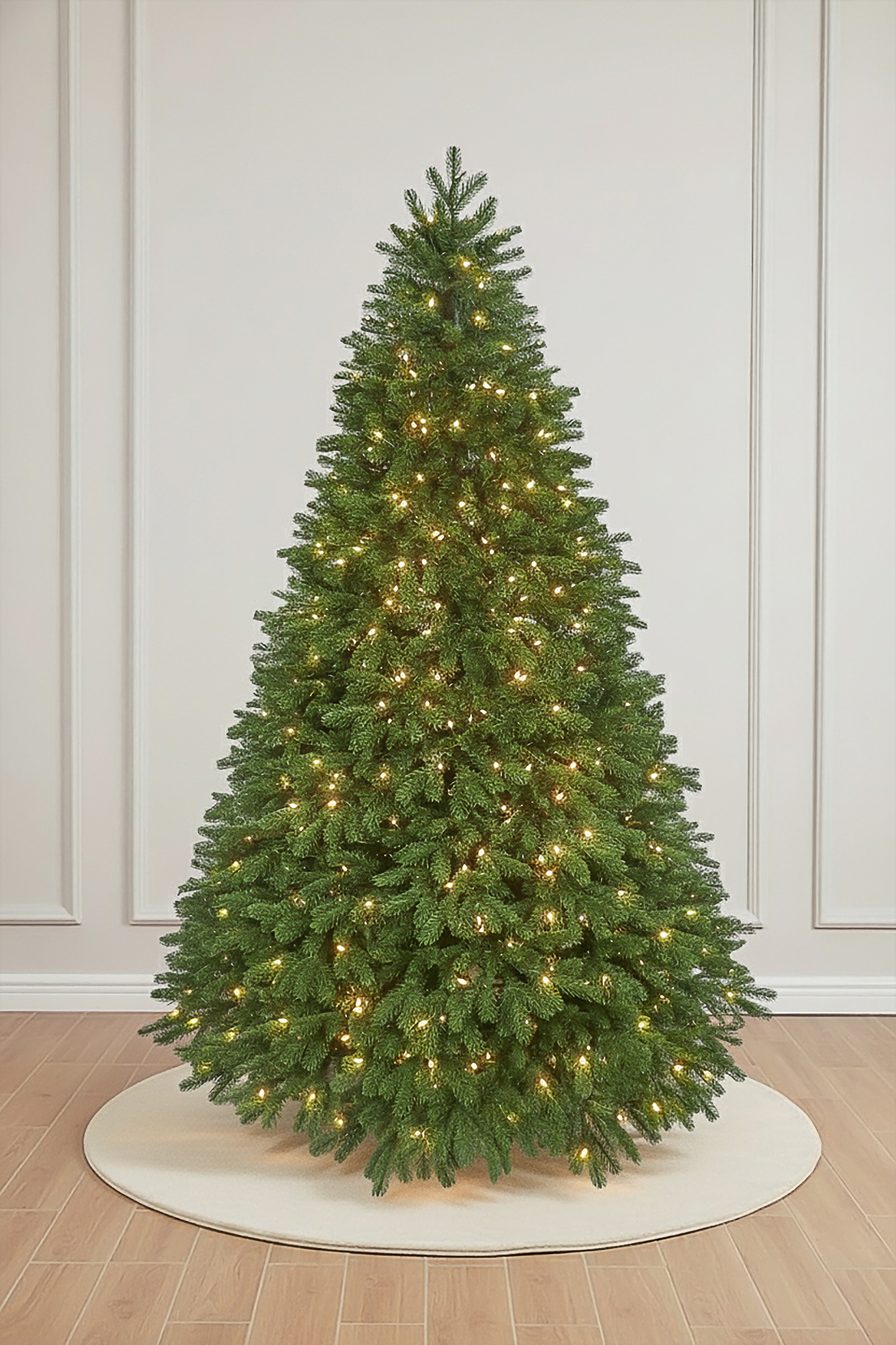 Main product image of the Prelit Classic Artificial Verdelle Fir Christmas Tree on a white background.