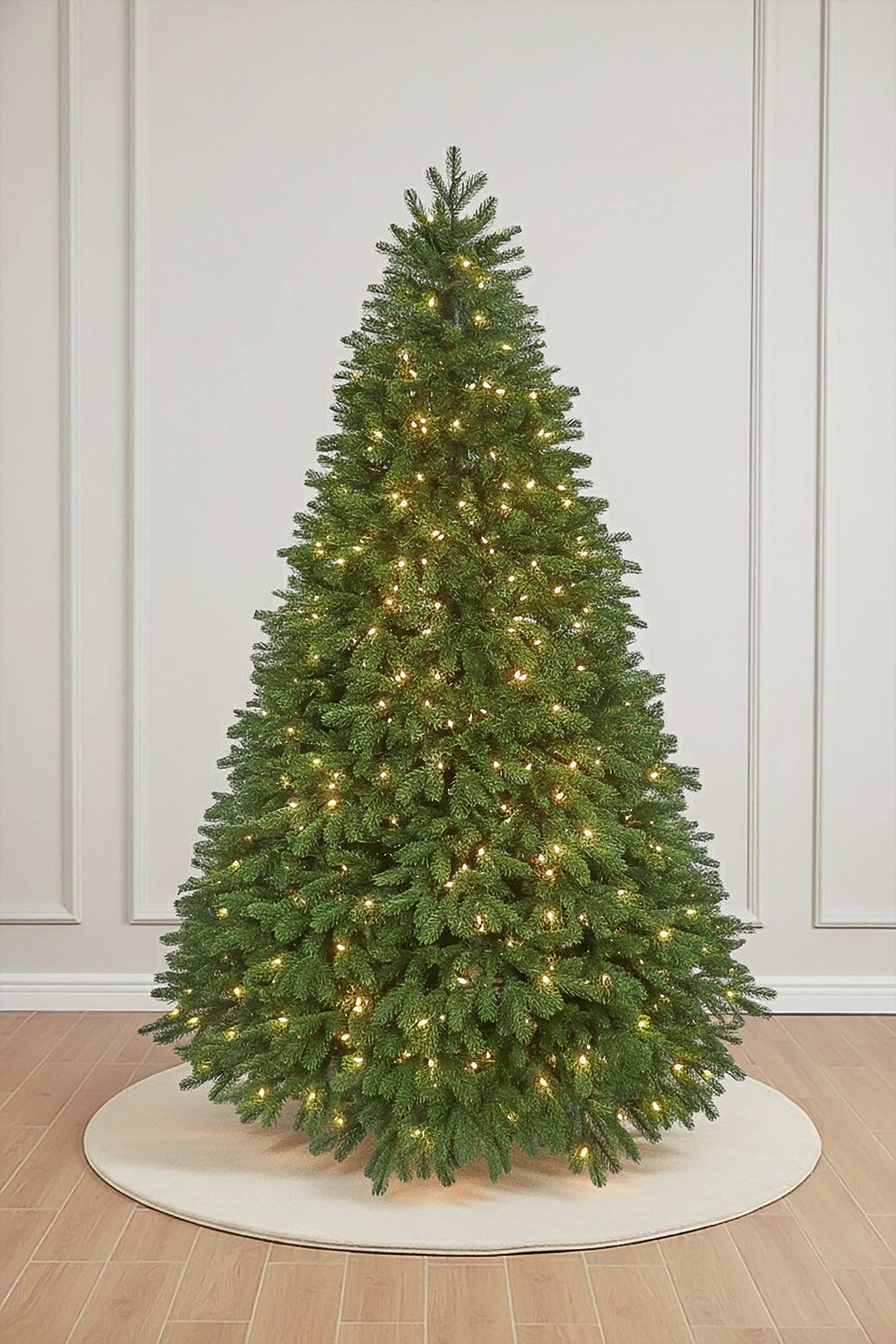 Main product image of the Prelit Classic Artificial Verdelle Fir Christmas Tree on a white background.