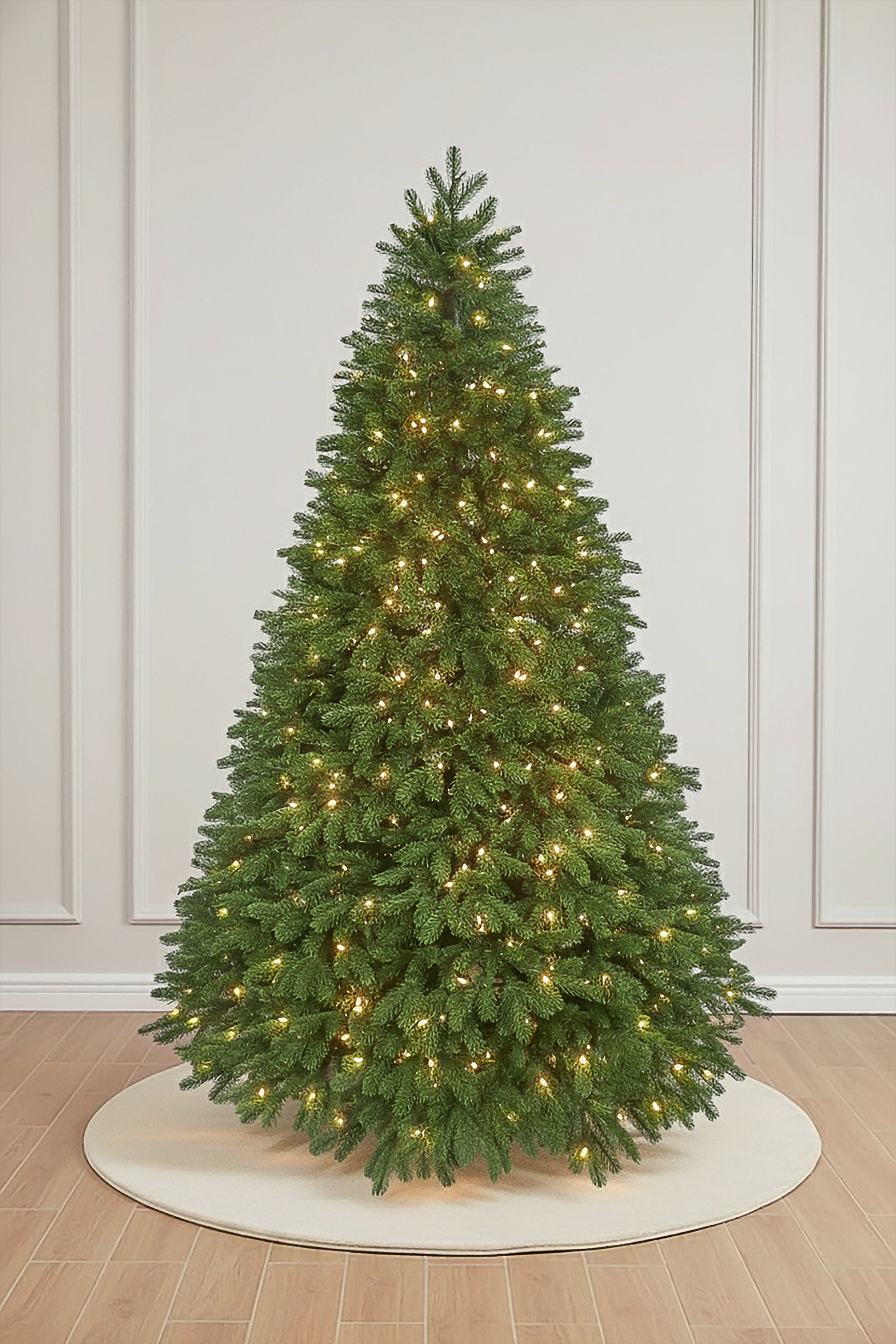 Main product image of the Prelit Classic Artificial Verdelle Fir Christmas Tree on a white background.