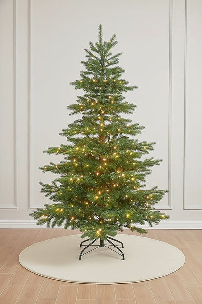Main product image of the Prelit Premium Highland Noble Fir Christmas Tree on a white background.