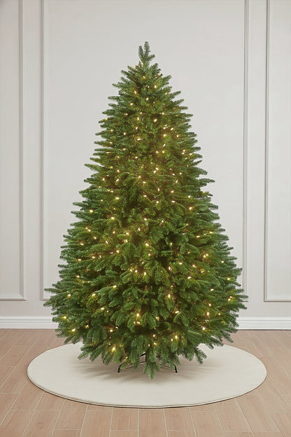 Main product image of the Prelit Traditional Hearth Fraser Fir Christmas Tree on a white background.