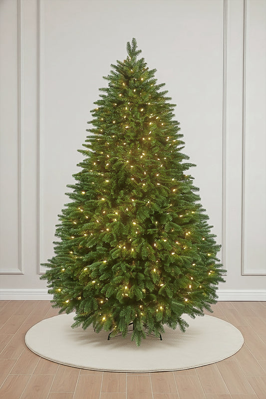 Main product image of the Prelit Traditional Hearth Fraser Fir Christmas Tree on a white background.