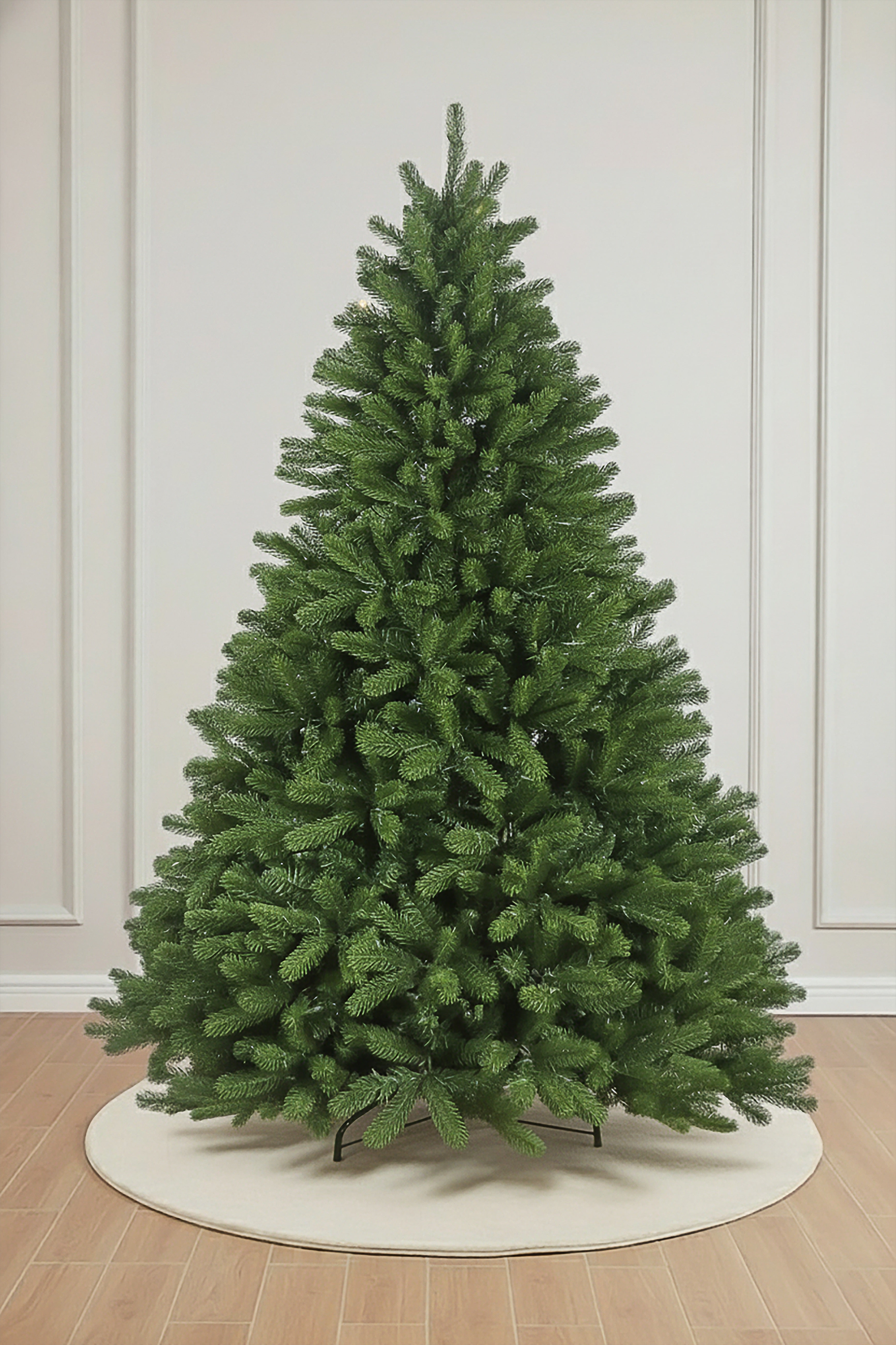 Main product image of the Unlit Luxury Brightpine White Spruce Christmas Tree on a white background.