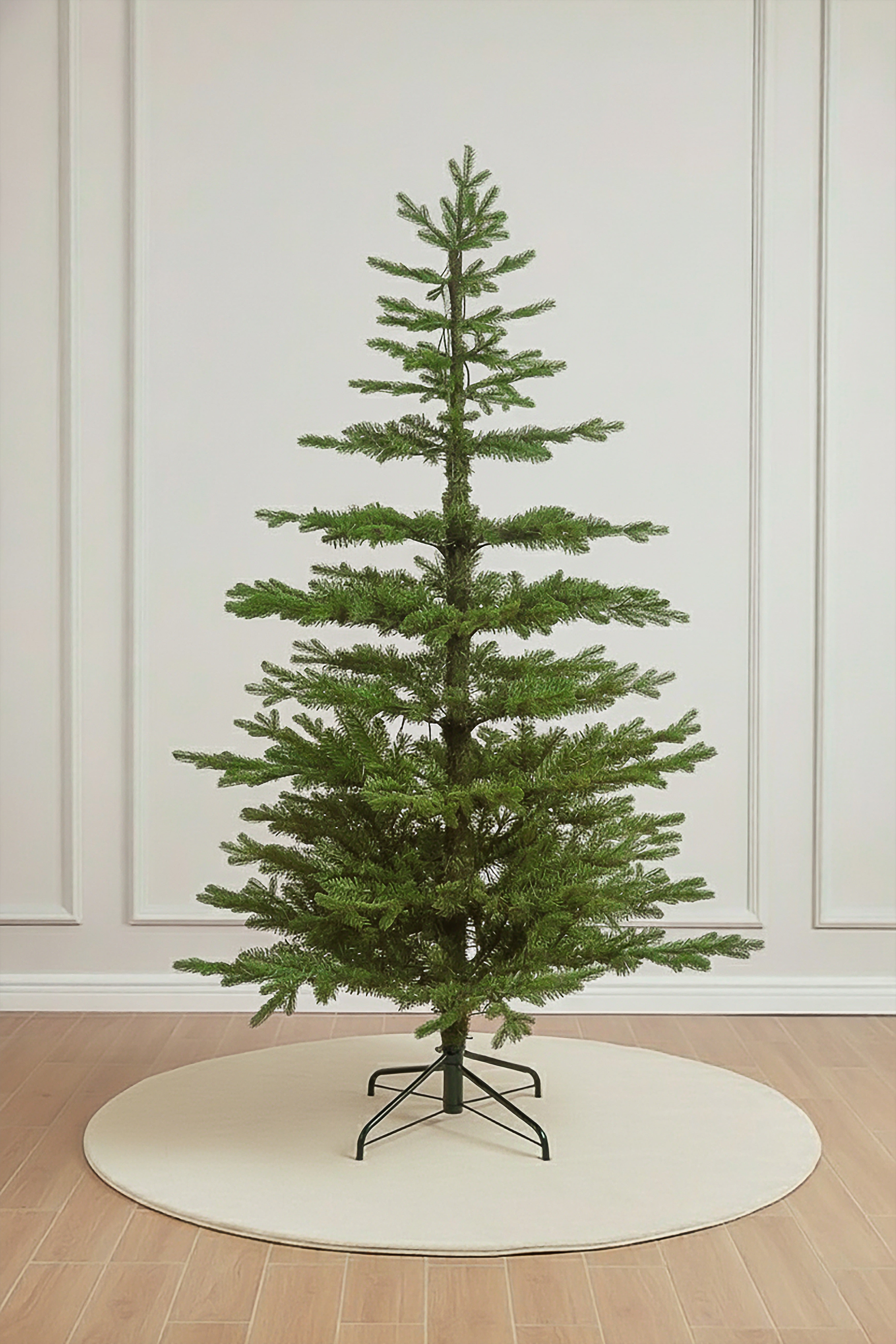 Main product image of the Unlit Artificial Skinny Winterglade Fir Christmas Tree on a white background.